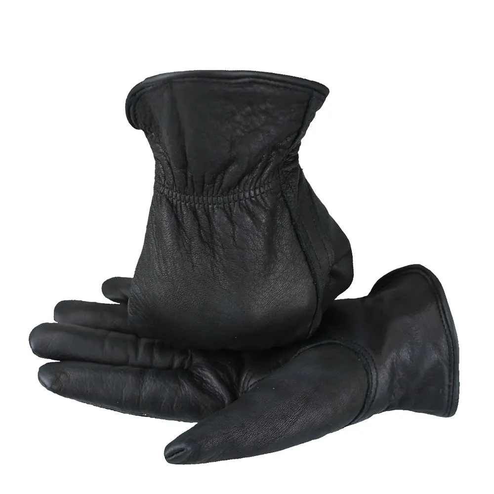 (12 pair pack) Water Resistant Fleece Lined Top Grain Cowhide Leather Work Gloves