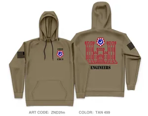 1222 Combat Engineer Company- Infantry Core Men's Hooded Performance Sweatshirt - ZND2fm