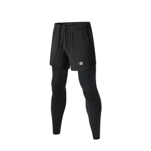 2-in-1 Fitness Running Leggings
