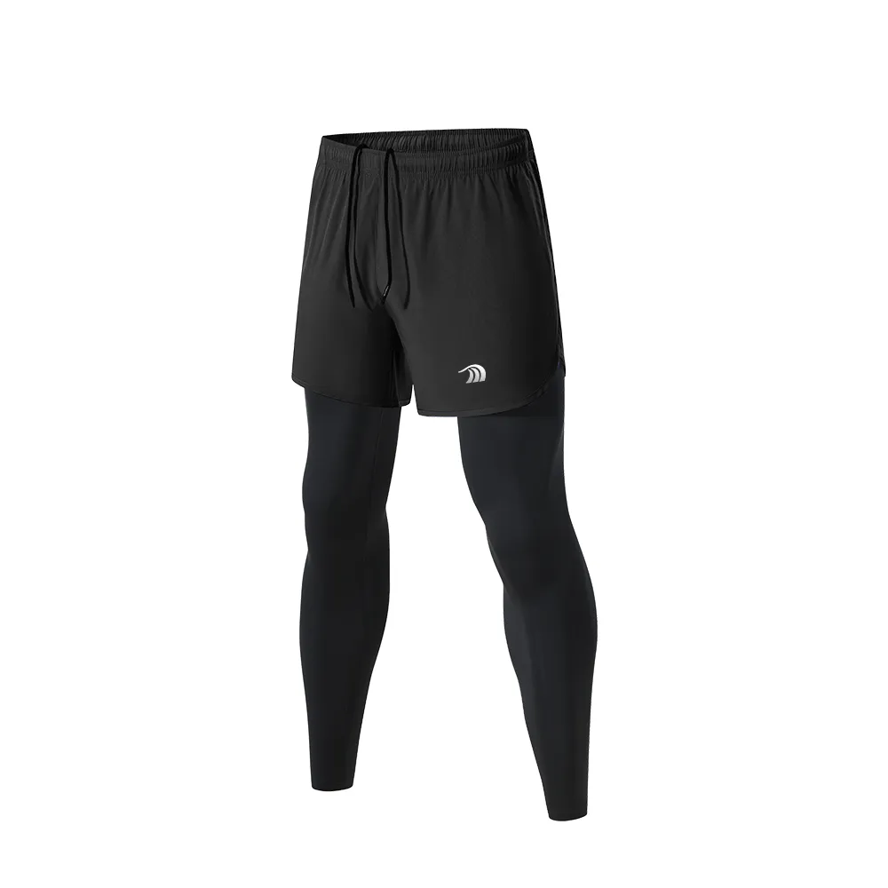 2-in-1 Fitness Running Leggings