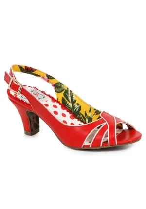 2 Peep Toe Sling Back Sandal