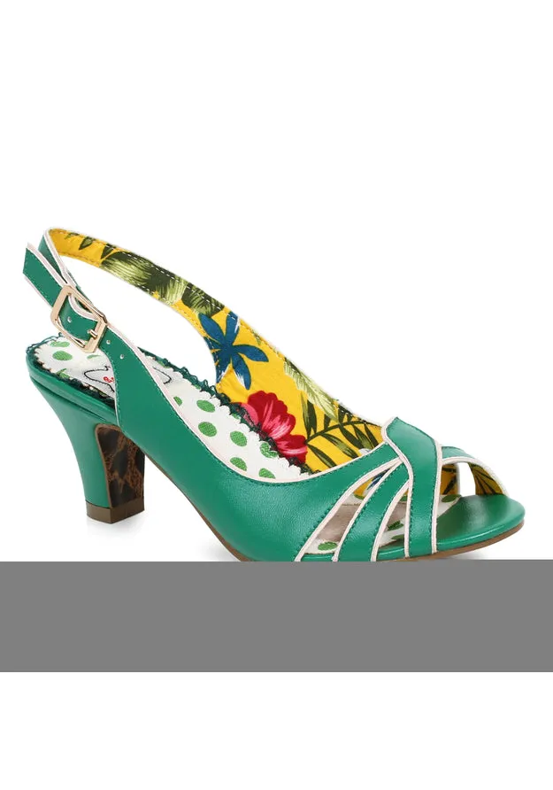 2 Peep Toe Sling Back Sandal