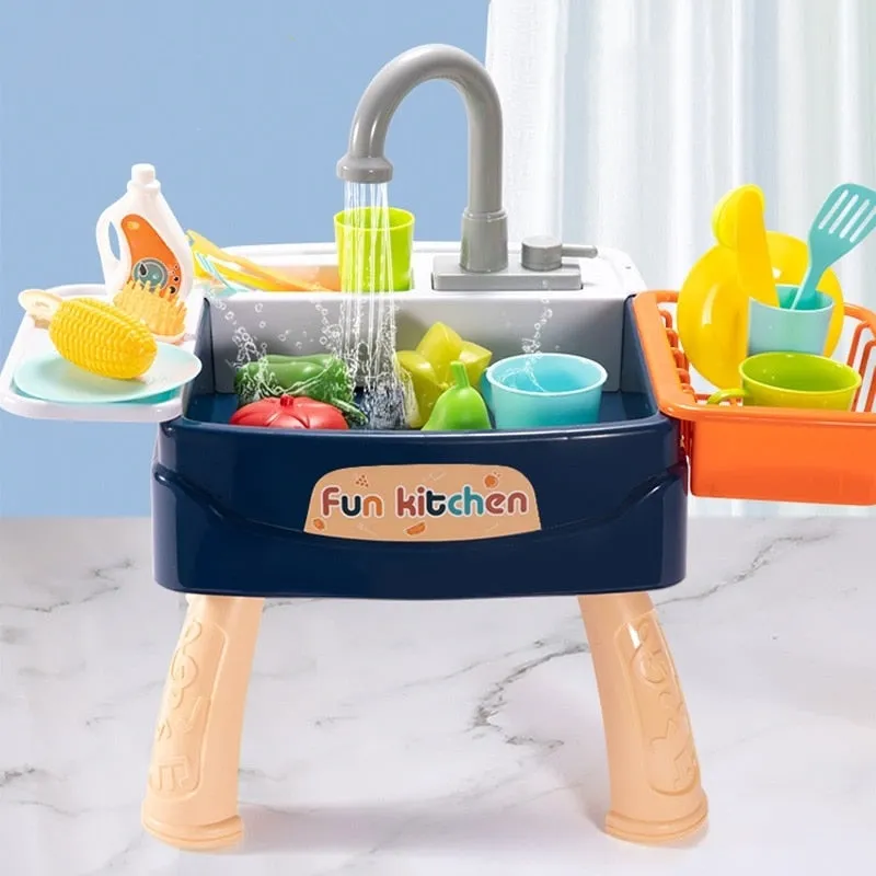 28pcs Kids Kitchen Play Sink