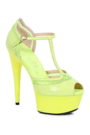 609-HAILEY Platform Pump  | Yellow Patent
