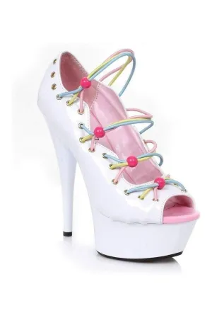 609-UNICORN Platform Pump  | White Patent