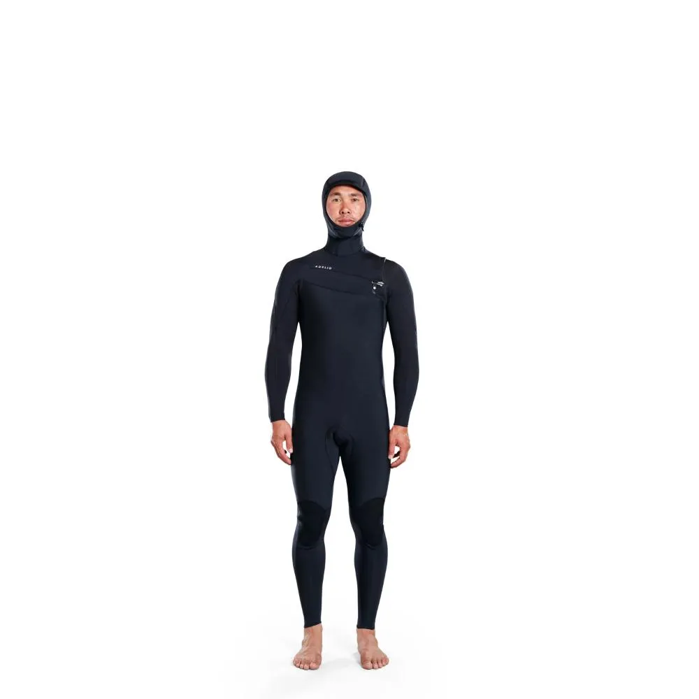 ADELIO CONNOR BASE 5/4 HODDED CHEST ZIP BLACK