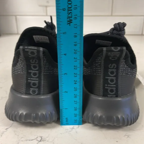 adidas Kaptir K Boys Running Shoes Size 4 NWT Grey &amp; Black