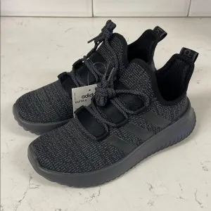 adidas Kaptir K Boys Running Shoes Size 4 NWT Grey &amp; Black