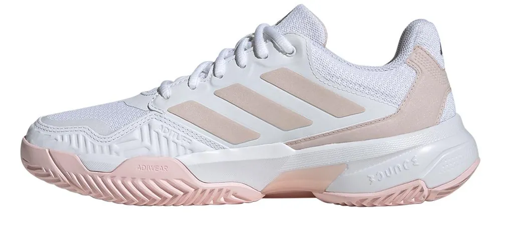 Adidas Womens CourtJam Control 3 Tennis Shoes Semi Flash Aqua and White (copia)