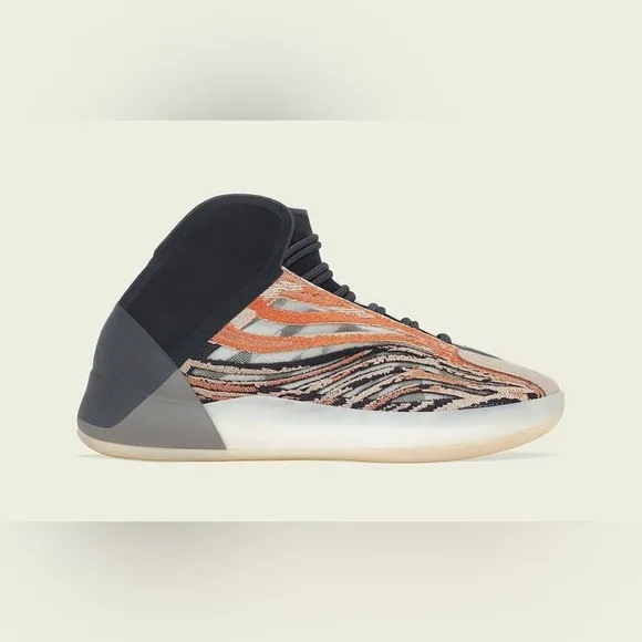 adidas YEEZY quantum QNTM flash orange amber tint shoes sneakers Kanye West Sz 4