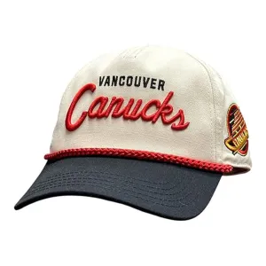 American Needle NHL Roscoe Snapback Hat - Vancouver Canuck Retro Skate