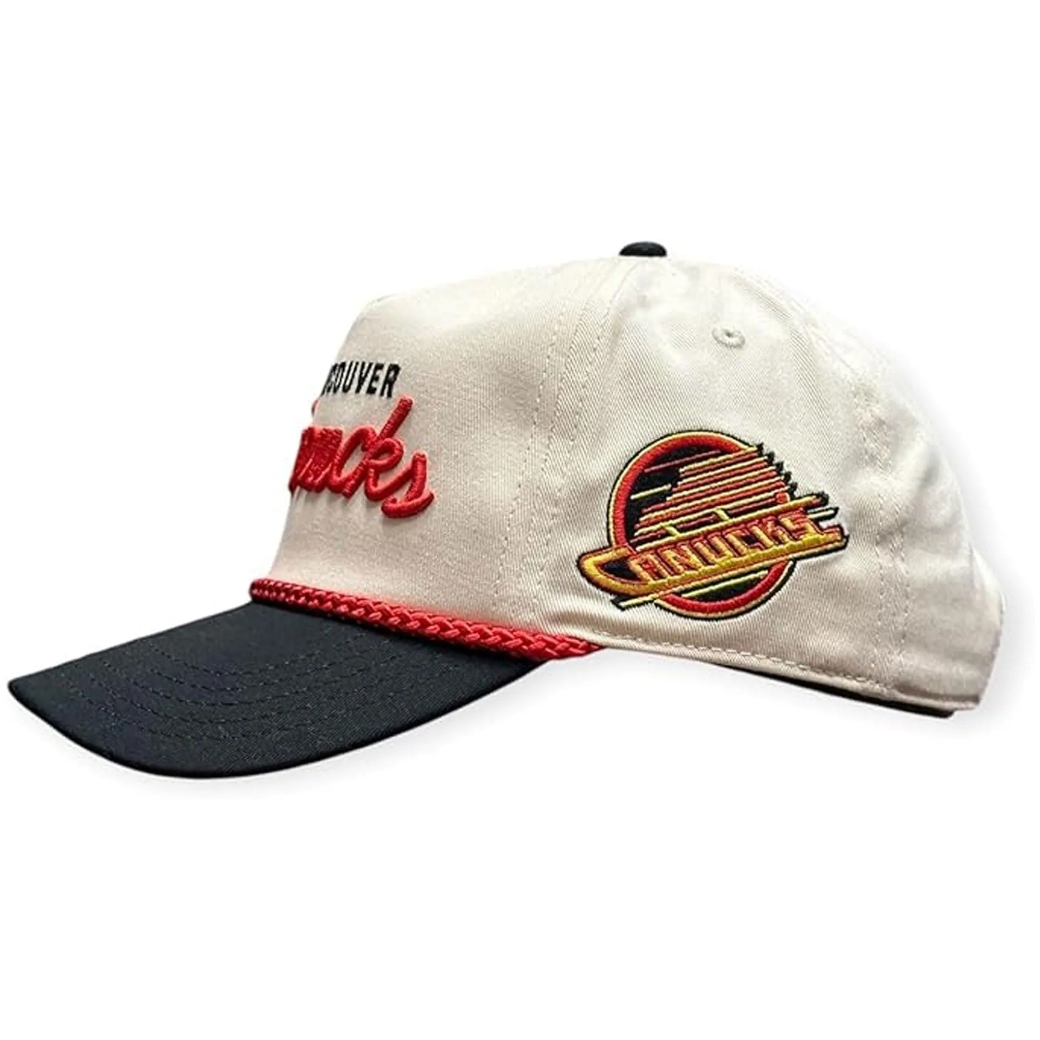 American Needle NHL Roscoe Snapback Hat - Vancouver Canuck Retro Skate
