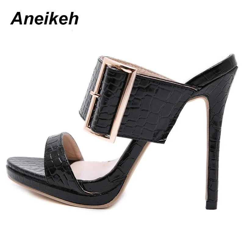 Aneikeh Gladiator Summer Thin High Heels