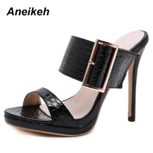 Aneikeh Gladiator Summer Thin High Heels