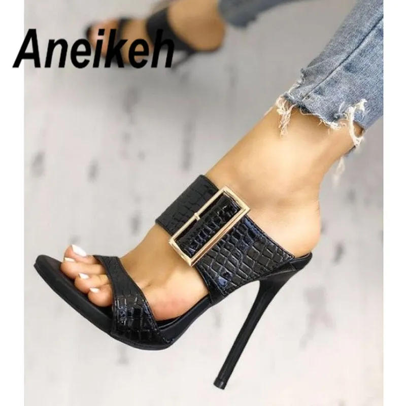 Aneikeh Gladiator Summer Thin High Heels
