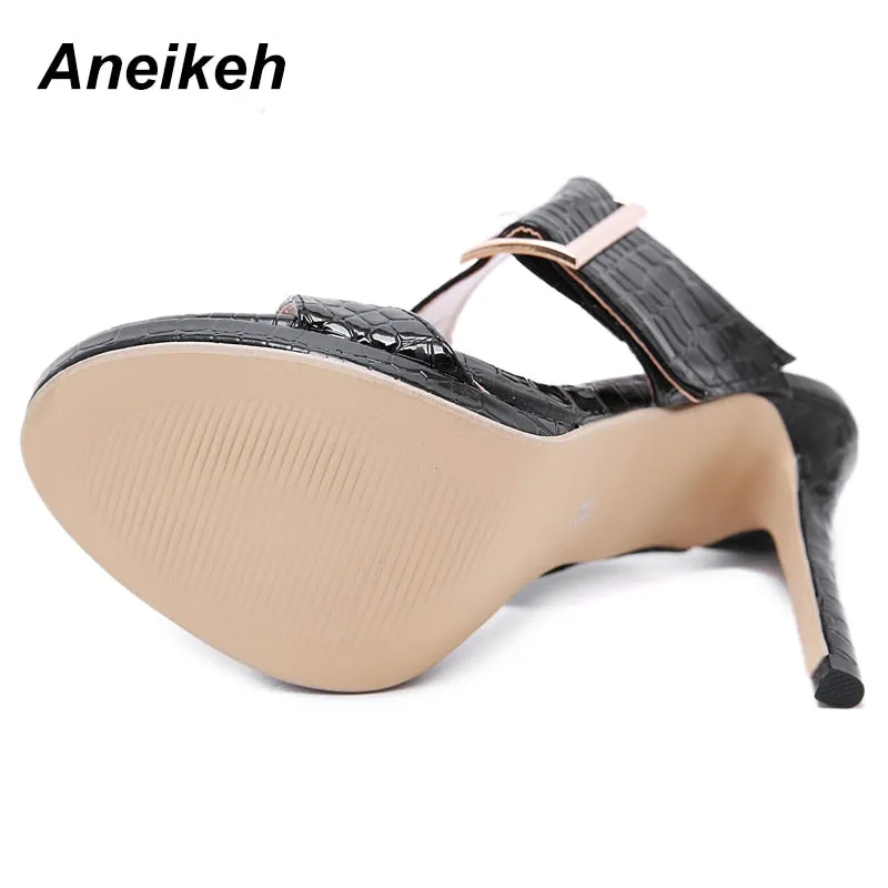 Aneikeh Gladiator Summer Thin High Heels