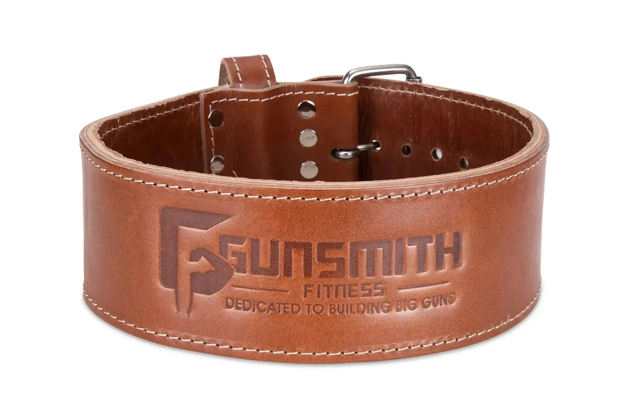 Apex 4 Inch Brown Powerlifting Single Prong Belt
