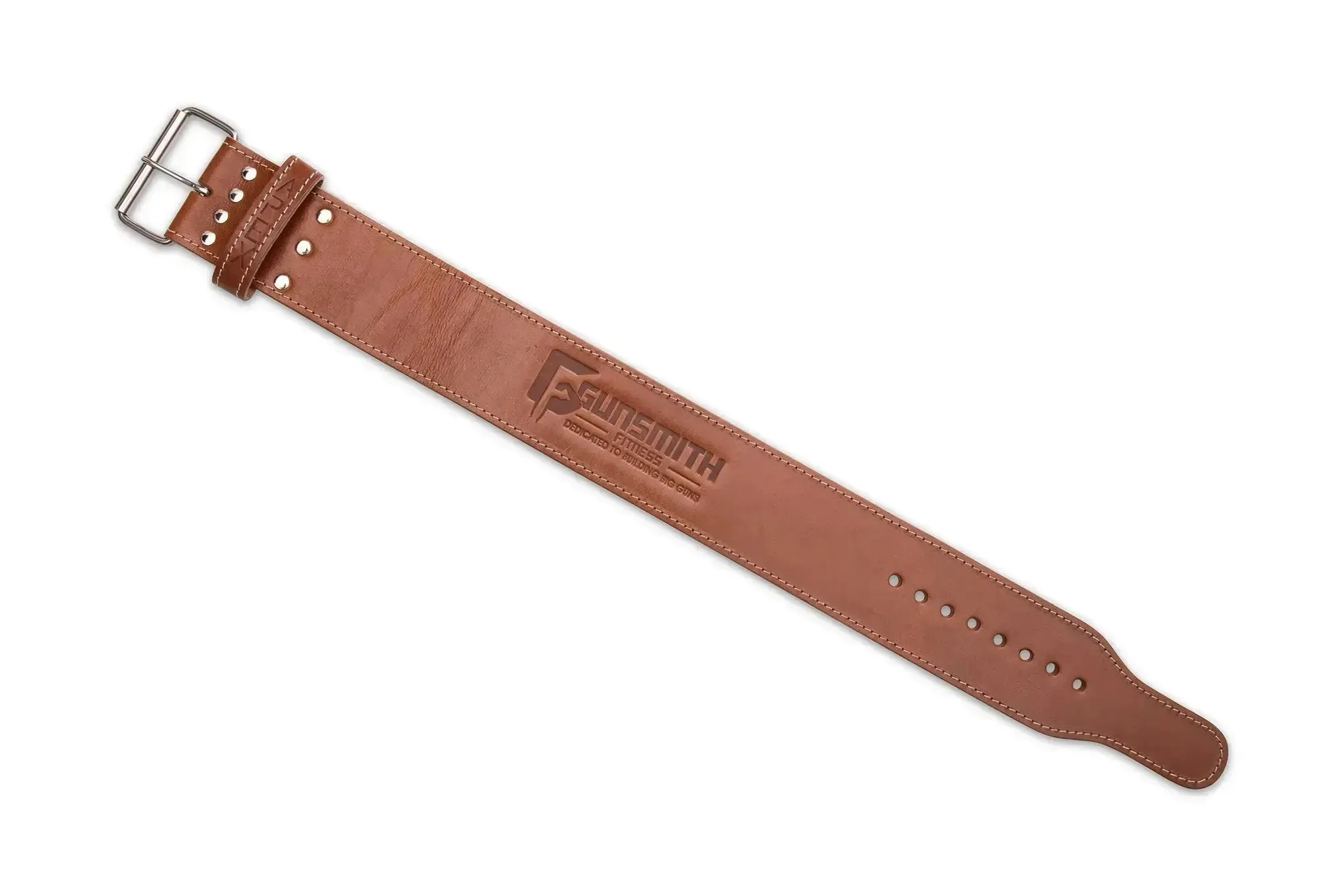 Apex 4 Inch Brown Powerlifting Single Prong Belt