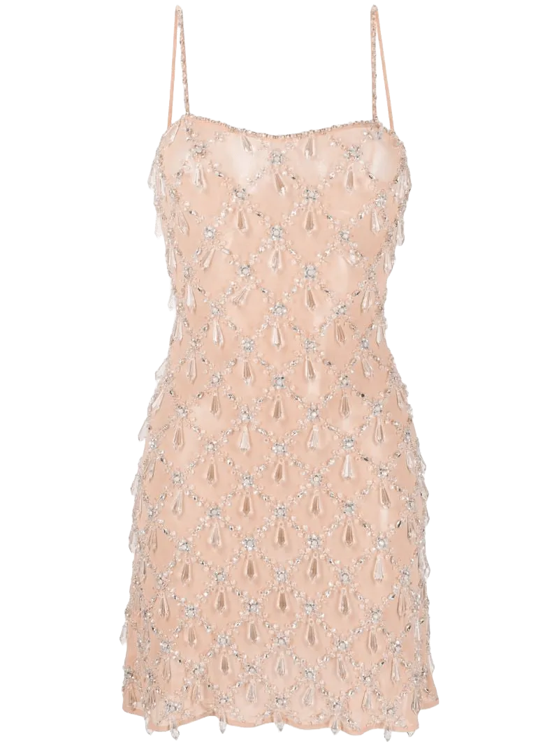 Arabella Hand Beaded Crystal Dress