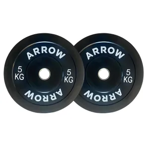 ARROW Pro 5kg Bumper Weight Plate Pair
