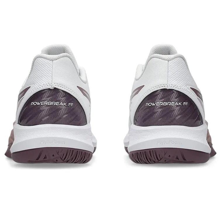 Asics Powerbreak FF White & Dusty Mauve Women's Indoor Court Shoes