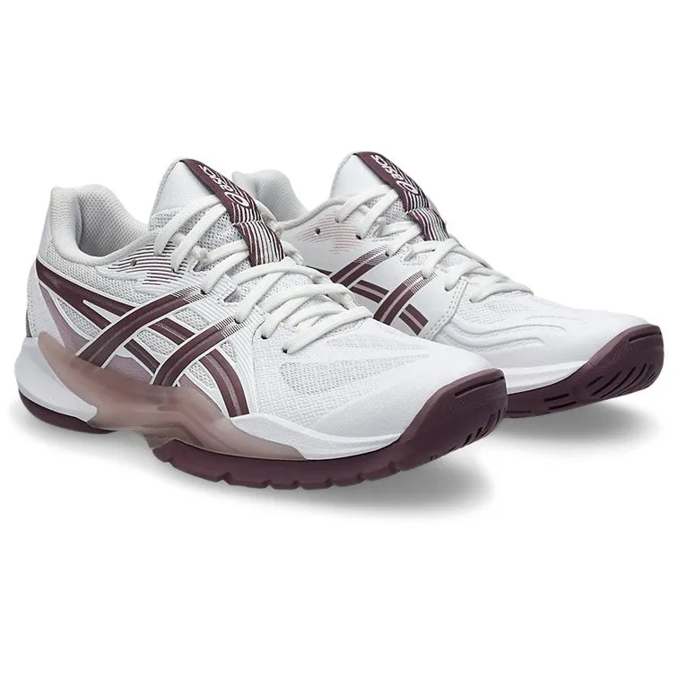 Asics Powerbreak FF White & Dusty Mauve Women's Indoor Court Shoes