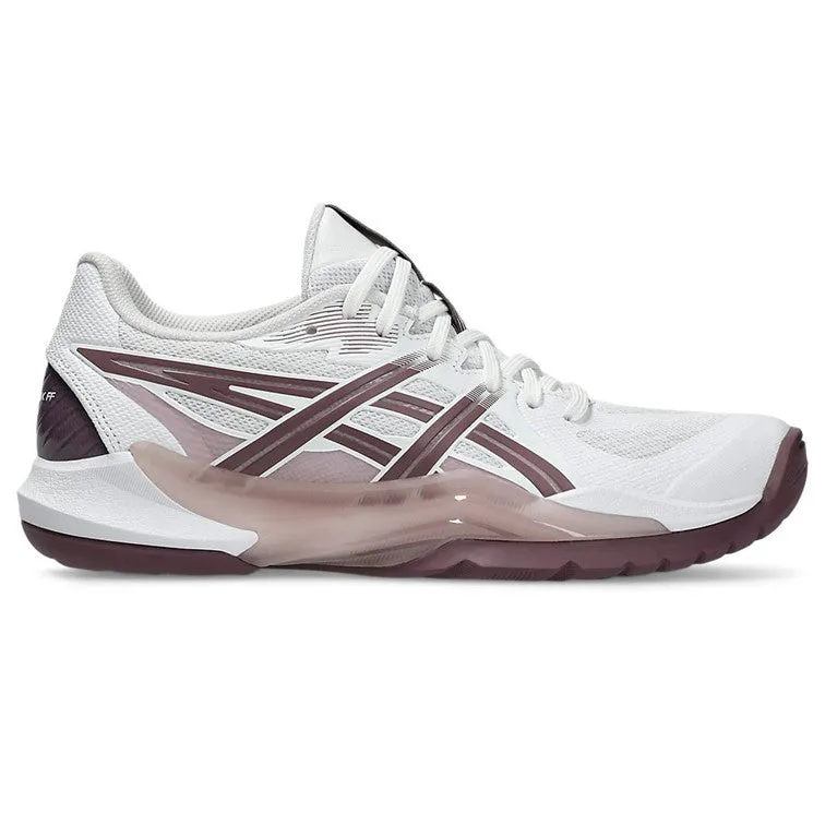 Asics Powerbreak FF White & Dusty Mauve Women's Indoor Court Shoes