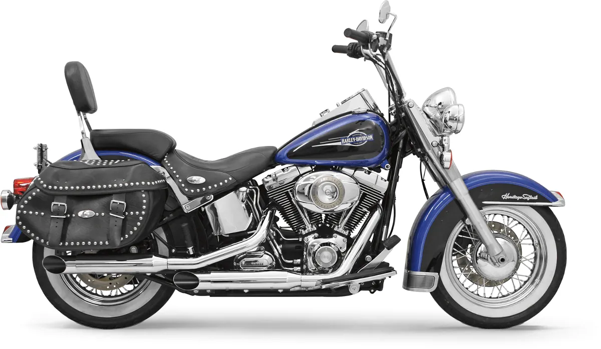 Bassani Manufacturing 12117F 3in. Firepower Slip-Ons - Slash Cut - Chrome