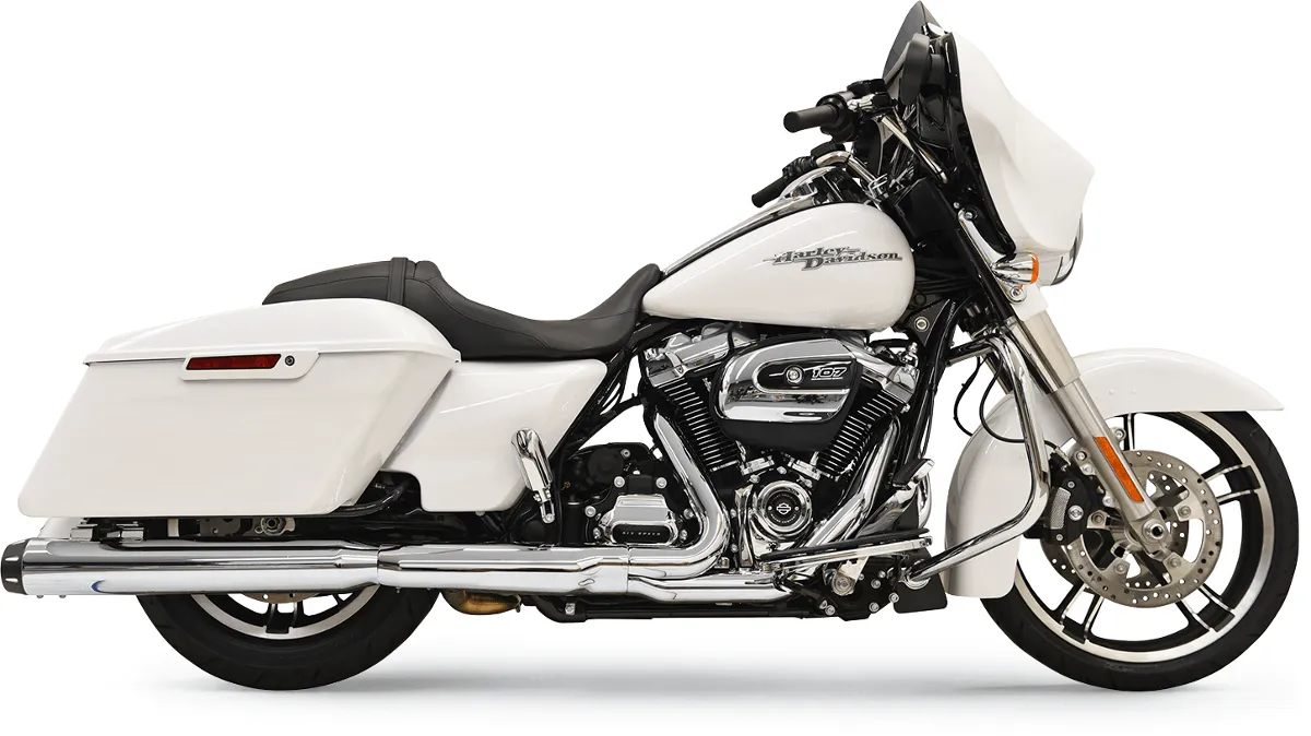 Bassani Manufacturing 1F742 4in. Quick Change Series Slip-Ons - Chrome