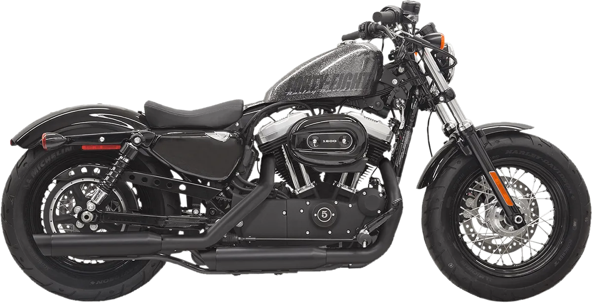 Bassani Manufacturing 1X17F 3in. Firepower Slip-Ons - Slash Cut - Chrome