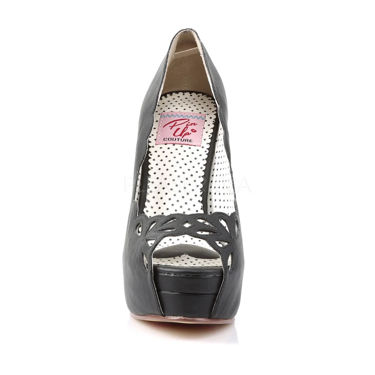 BELLA-30  Black Faux Leather