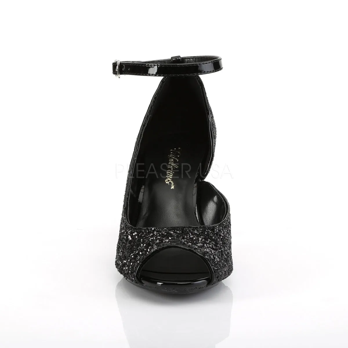 BELLE-381G  Black Glitter/Black Glitter