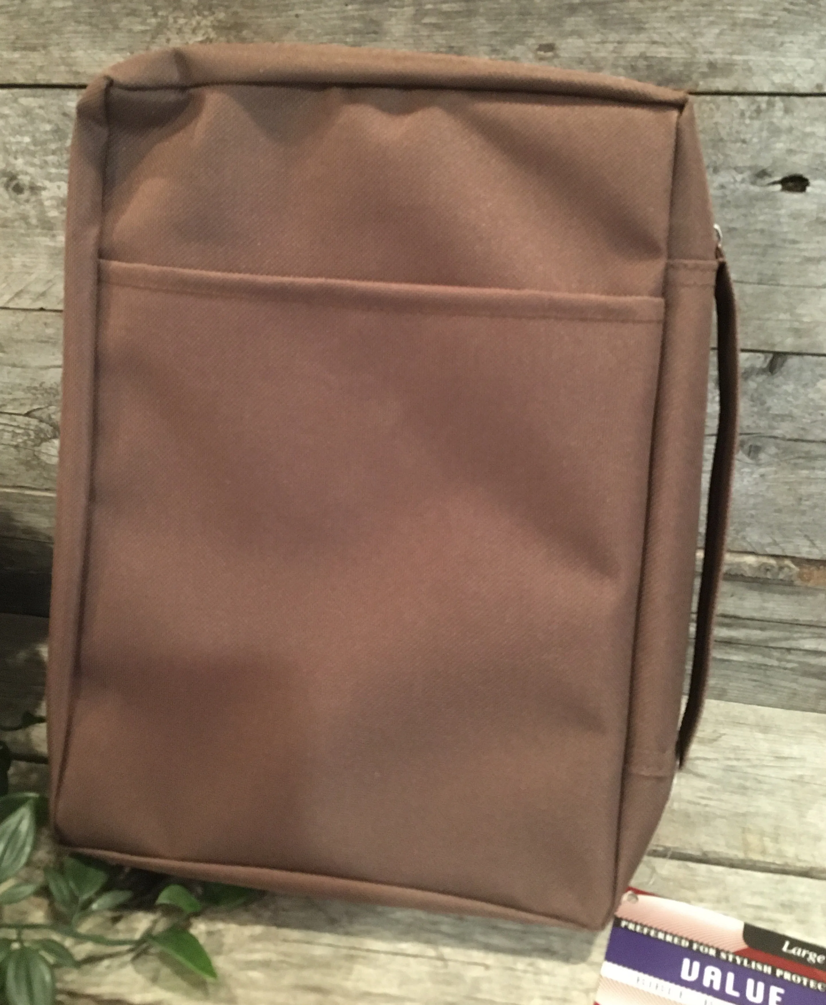 Bible Cover: Large Brown (Philippians 4:13)