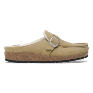 BIRKENSTOCK- BUCKLEY SHEARLING SUEDE LEATHER SHOE