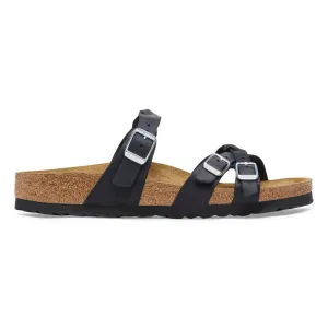 BIRKENSTOCK- FRANCA BRAIDED OILED LEATHER SANDAL