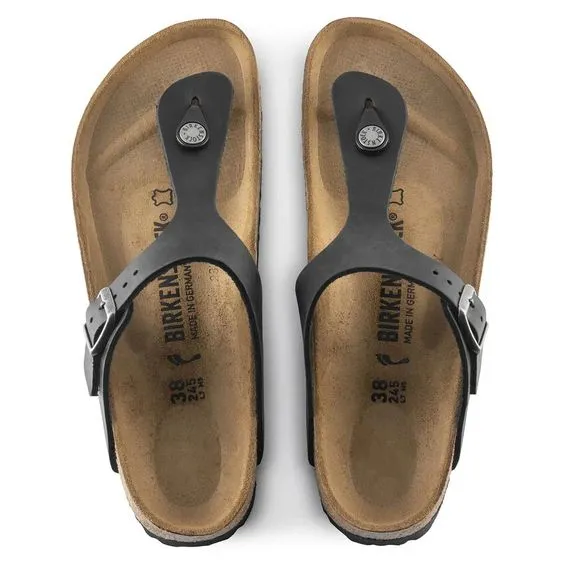 BIRKENSTOCK- GIZEH OILED LEATHER SANDAL