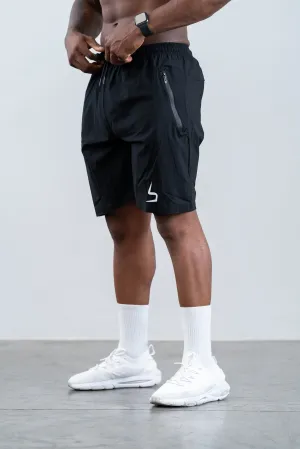 Black Pro Stretch Training Shorts