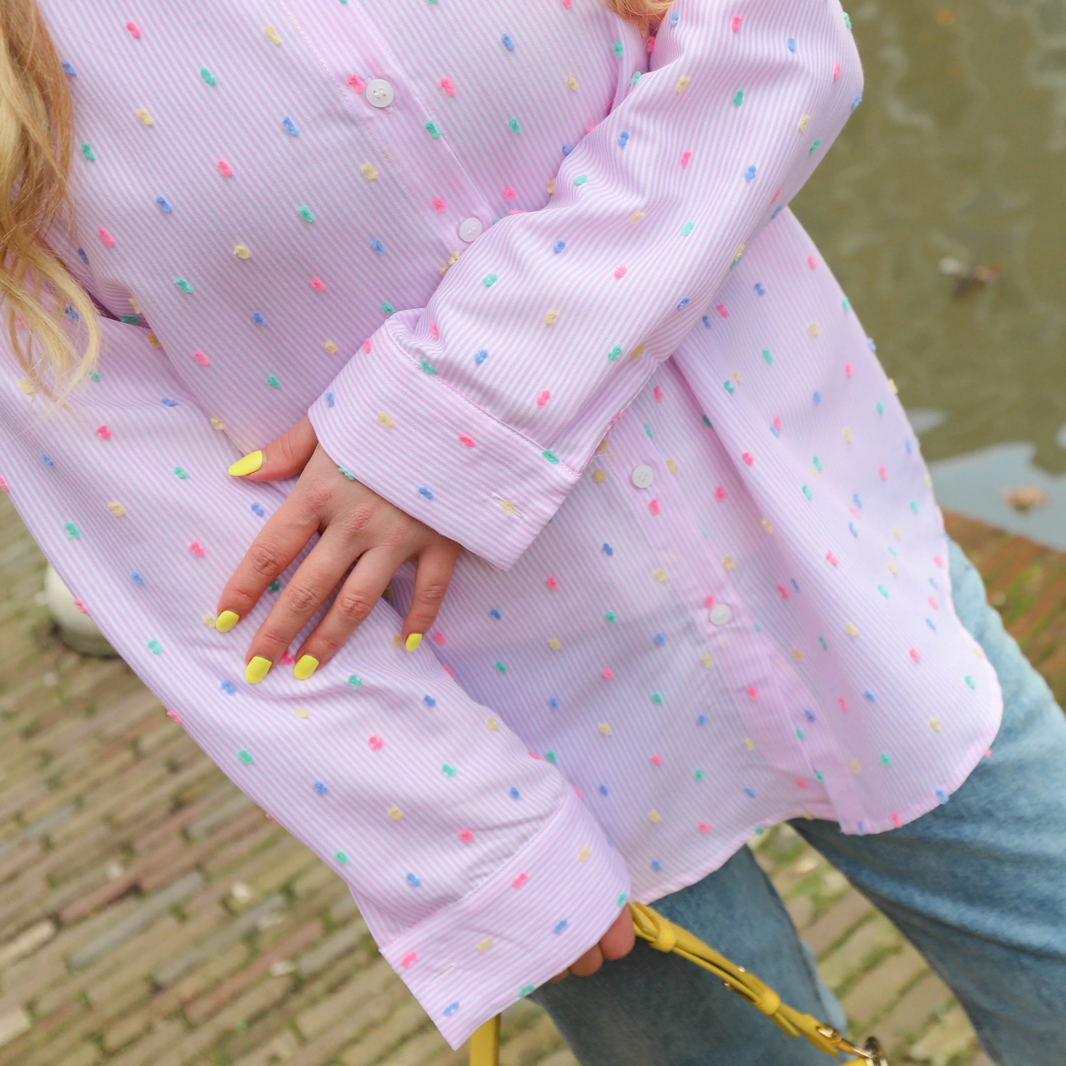 Blouse broderie multi