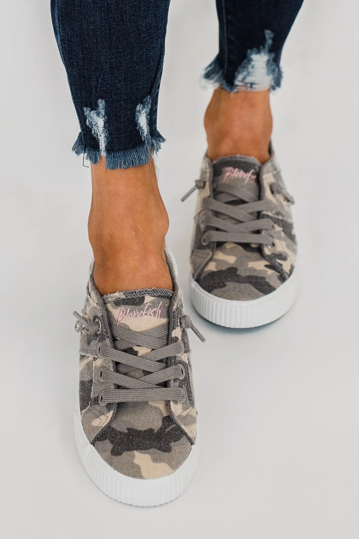Blowfish Fruit Sneakers- Gray Urban Camo