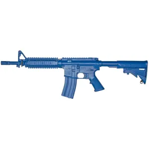 Blue Training Guns - M4 Commando Flat Top Open Stock Forward Rail Color: Blue Weighted: No Stock: Adjustable