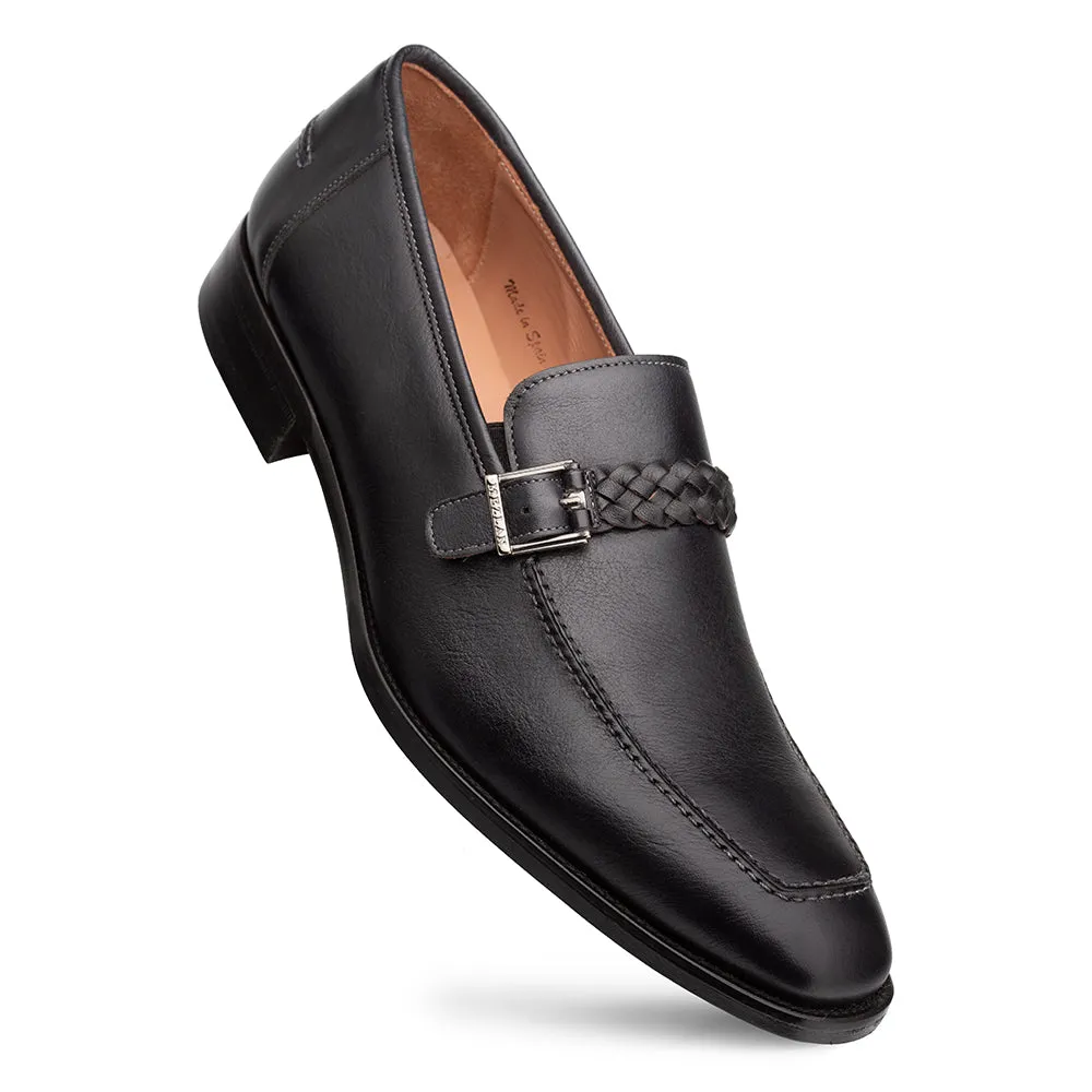 Braided Ornament Leather Slip On