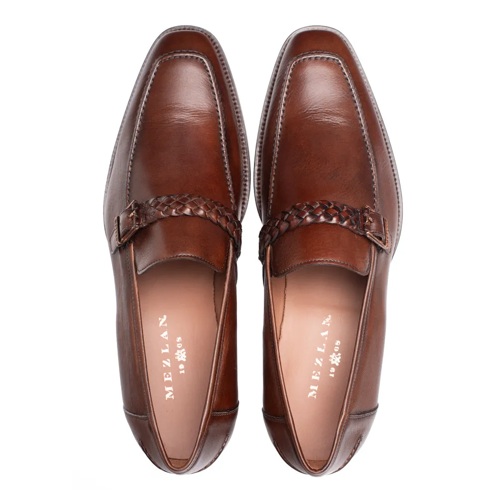 Braided Ornament Leather Slip On