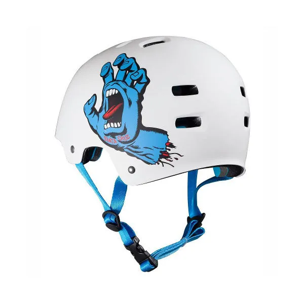 Bullet X Santa Cruz - Screaming Hand Helmet Large/Extra Large - White SALE