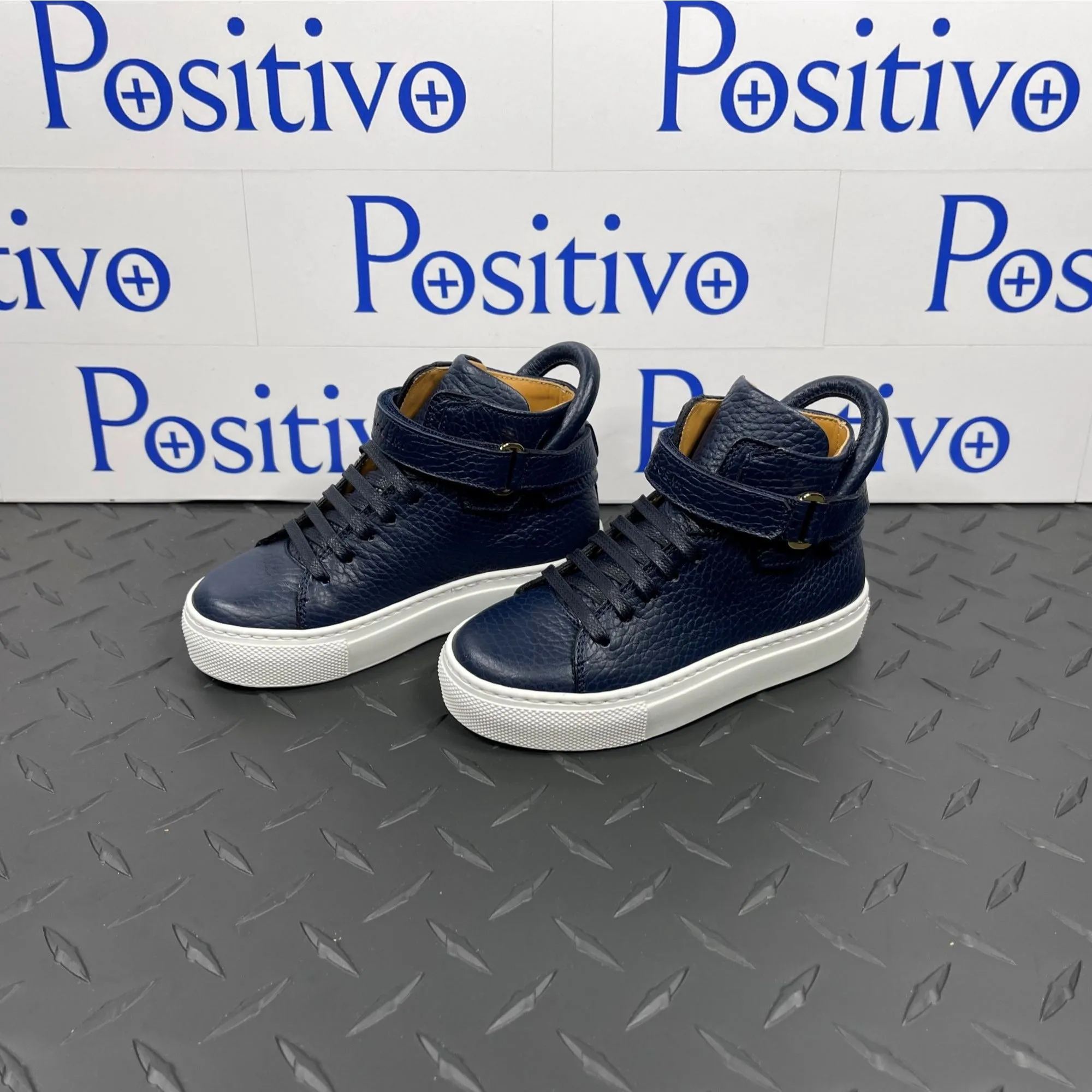 Buscemi 100MM Toddler Alce Oceano Leather Sneakers
