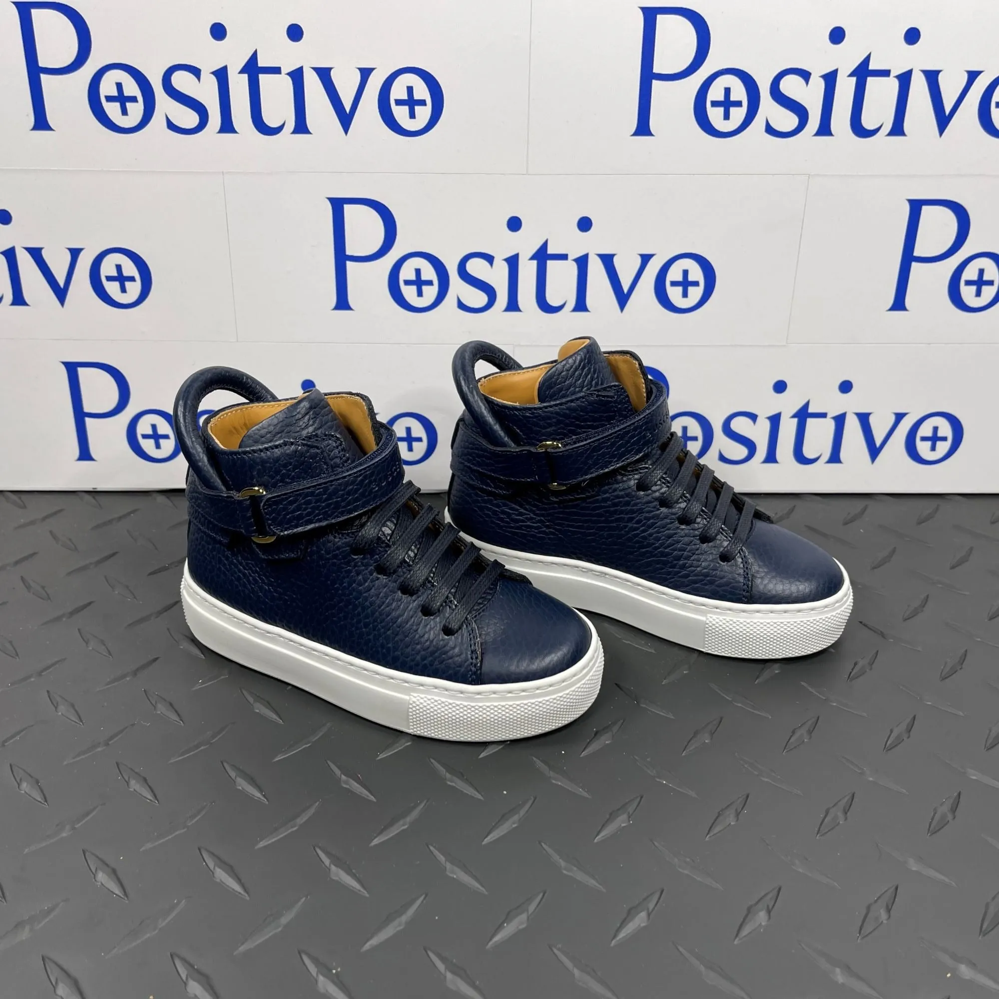 Buscemi 100MM Toddler Alce Oceano Leather Sneakers