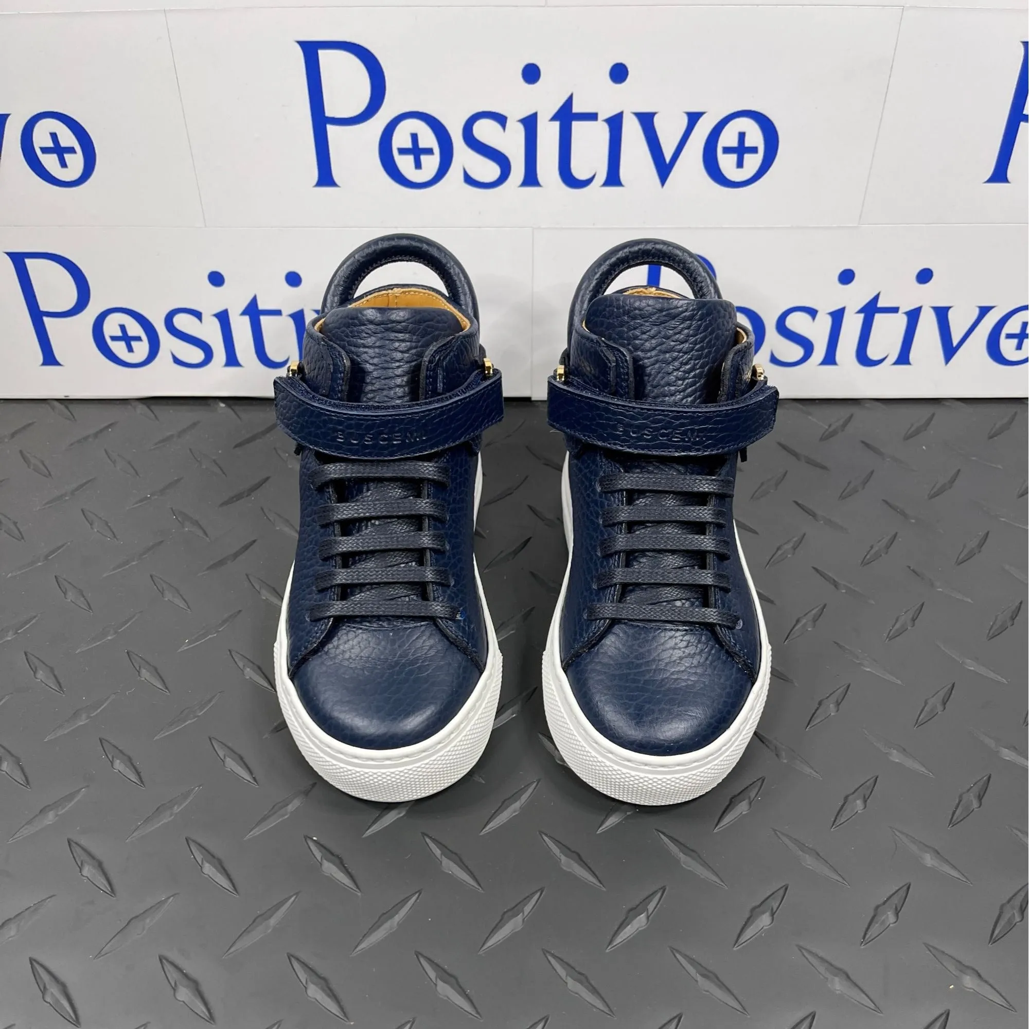 Buscemi 100MM Toddler Alce Oceano Leather Sneakers