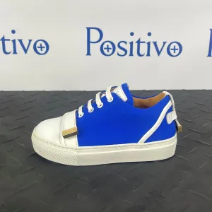 Buscemi 50MM Kid Licra Bluette Leather Sneakers