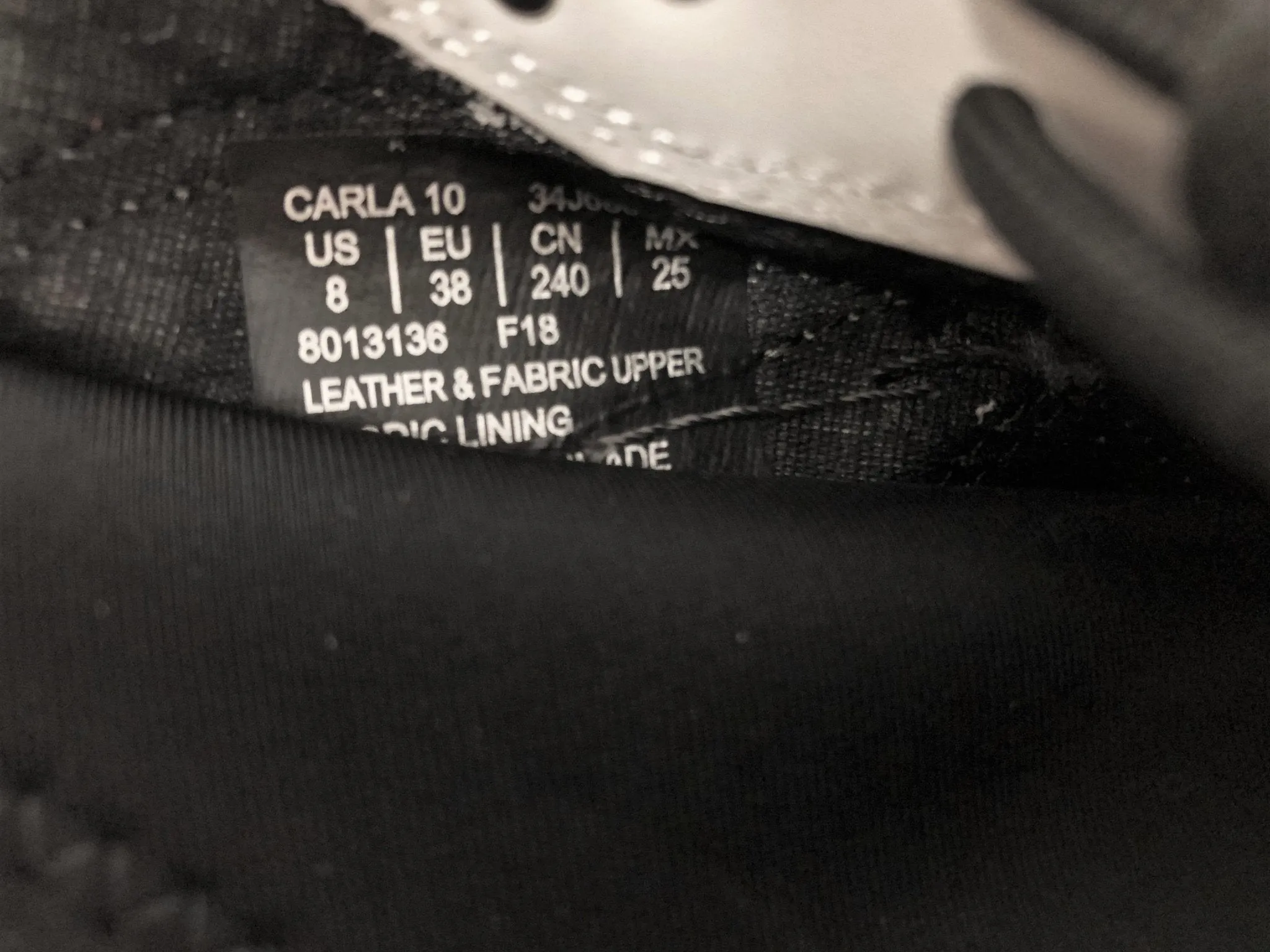 Calvin Klein 205W39NYC Carla Sneakers Carbon/Black/White Size 8
