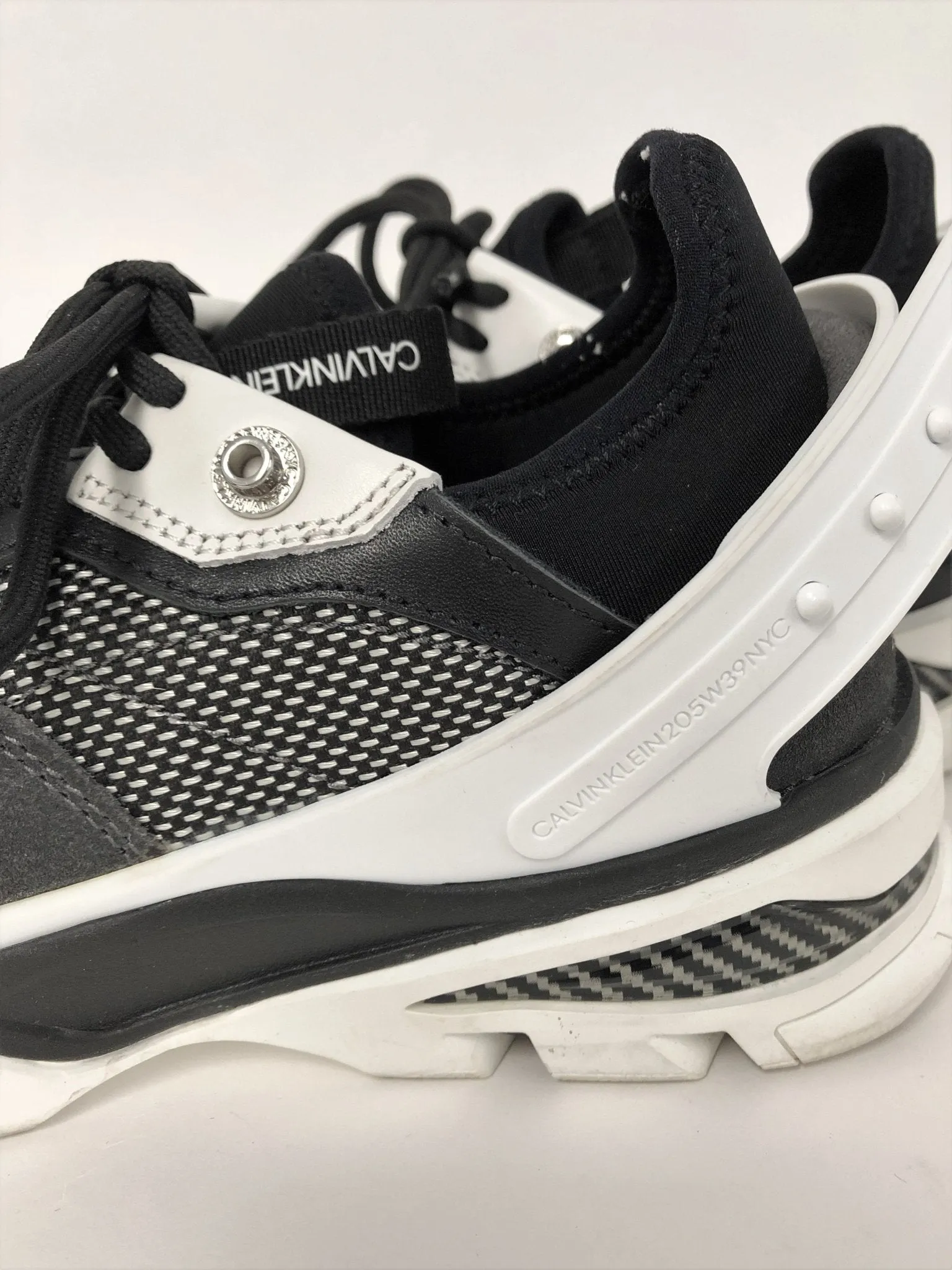 Calvin Klein 205W39NYC Carla Sneakers Carbon/Black/White Size 8