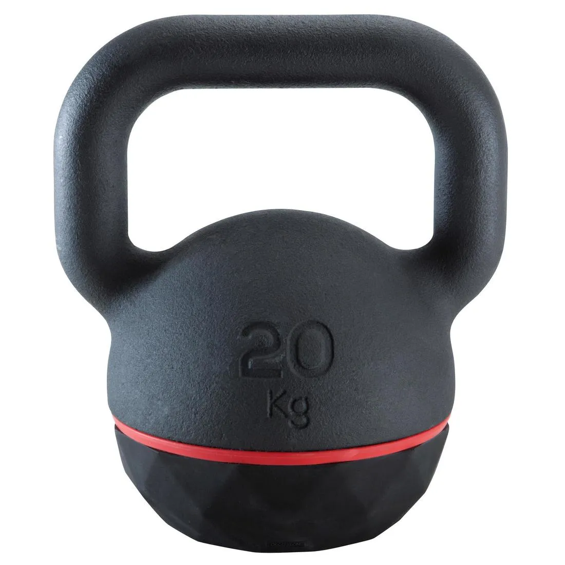 Cast Iron Kettlebell with Rubber Base 20 kg